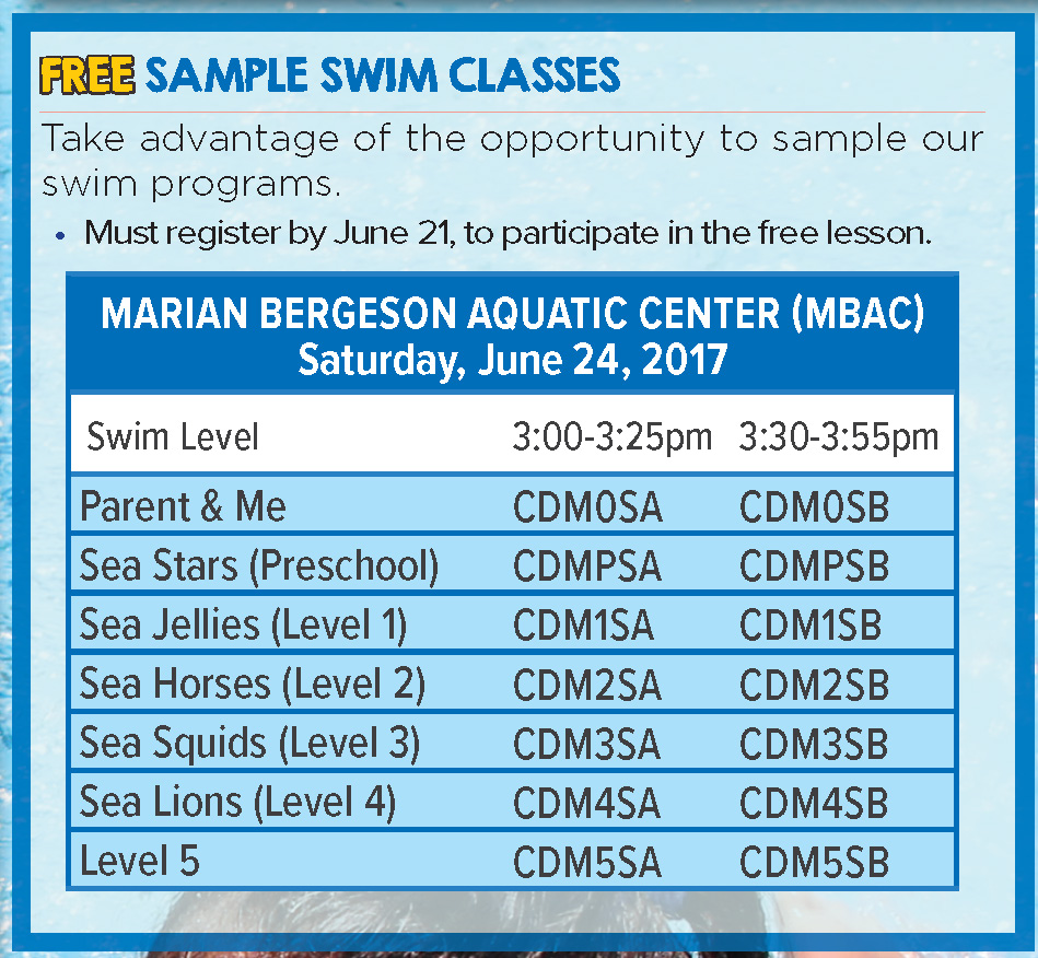 free swim classes