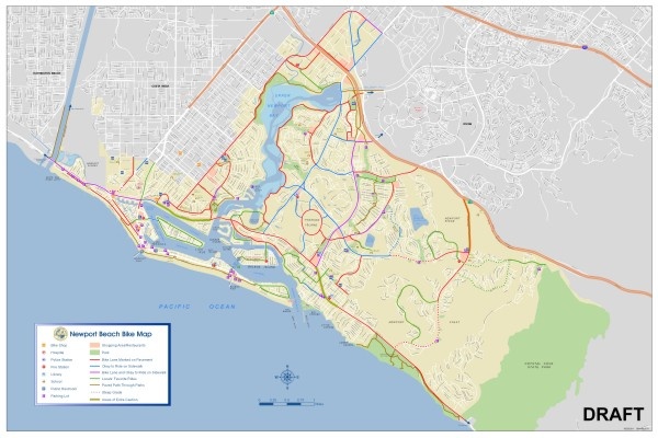 map newport beach ca Bike Facilities Information City Of Newport Beach map newport beach ca