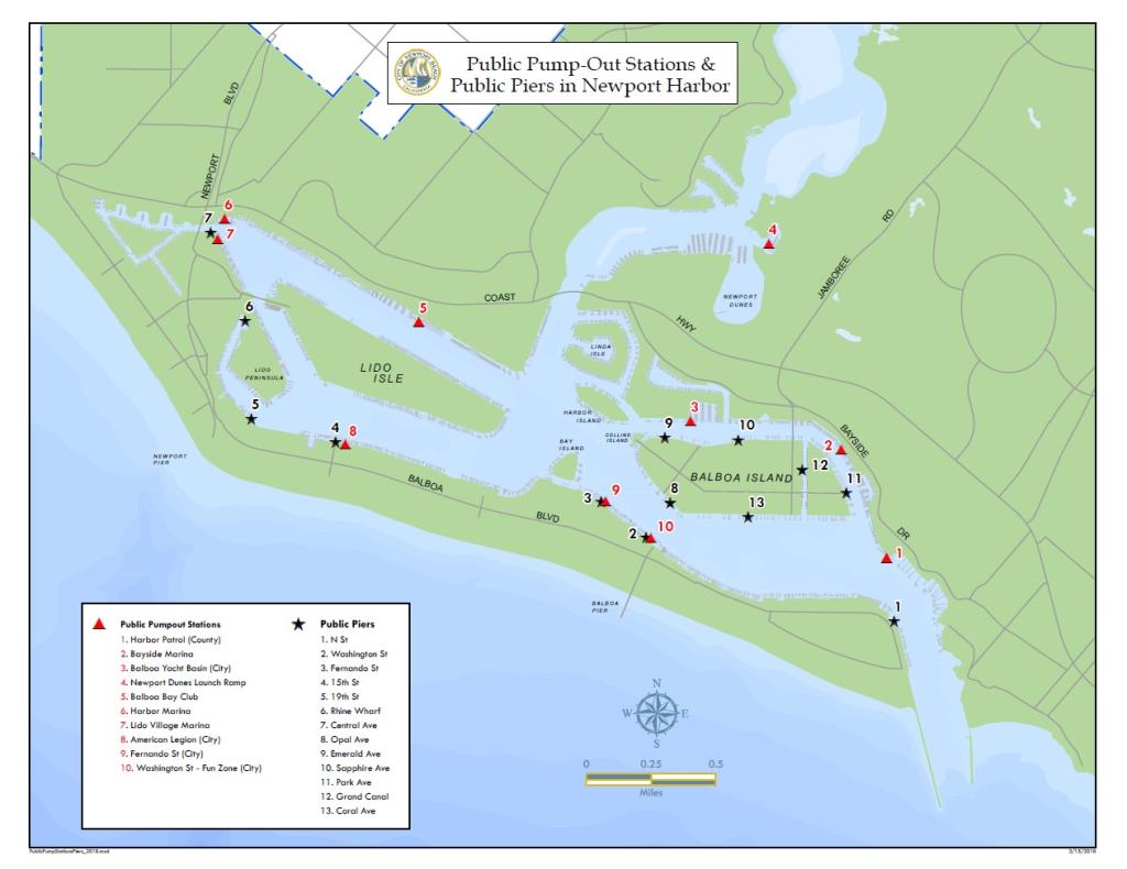 Pumpout Pier Map