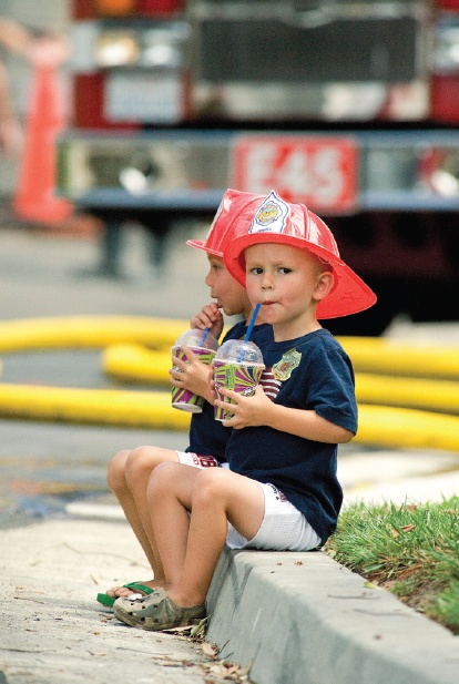 Boy on Sidewalk