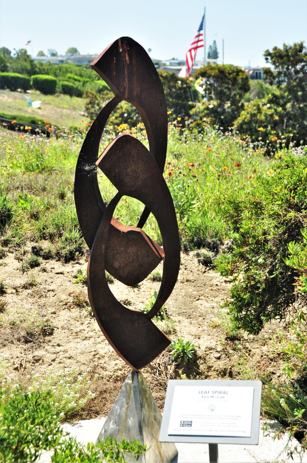 Sculpture Exhibition Phase 6 - Leaf Spiral - Ken McCall - Photo Credit Camille Escareal-Garcia
