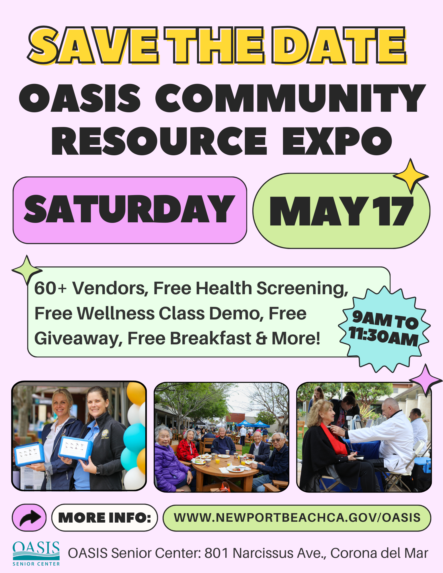 Save ther Date OASIS Community Resource Expo 2025