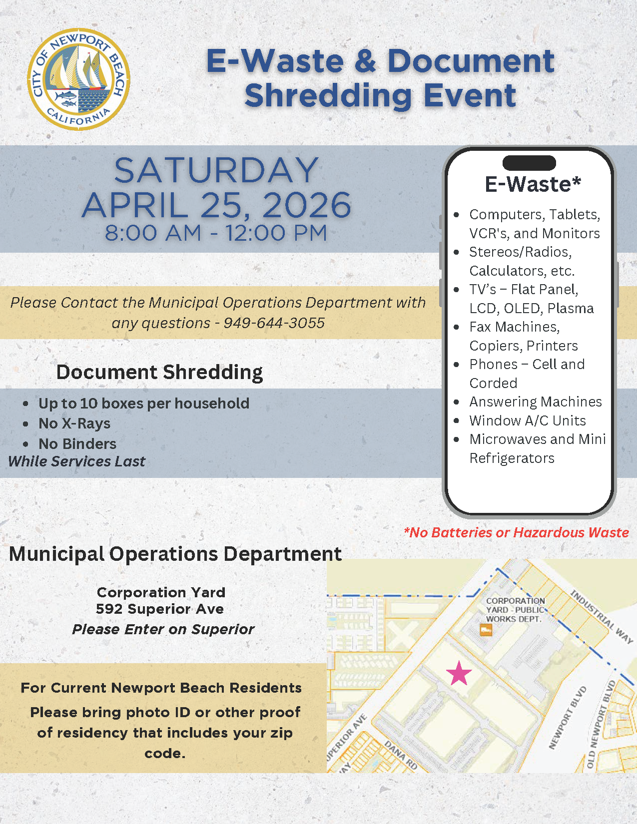 2026 E-Waste Shred Event